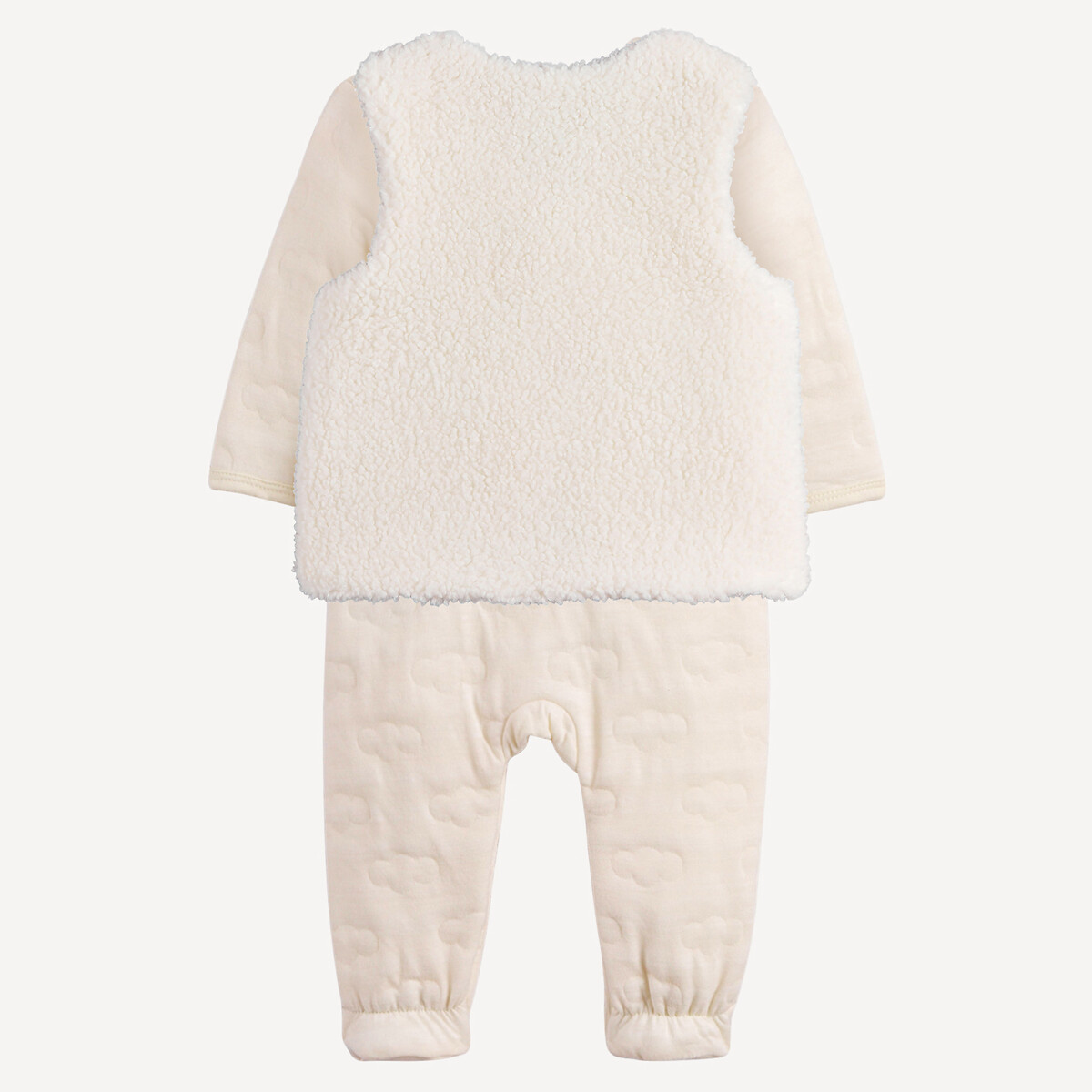 Ensemble bébé pyjama et gilet en sherpa assortis, LA REDOUTE COLLECTIONS