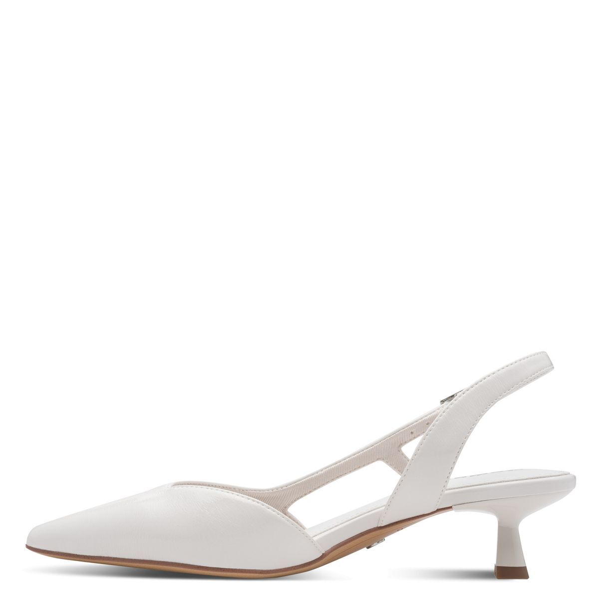 Escarpins slingback blanc, TAMARIS