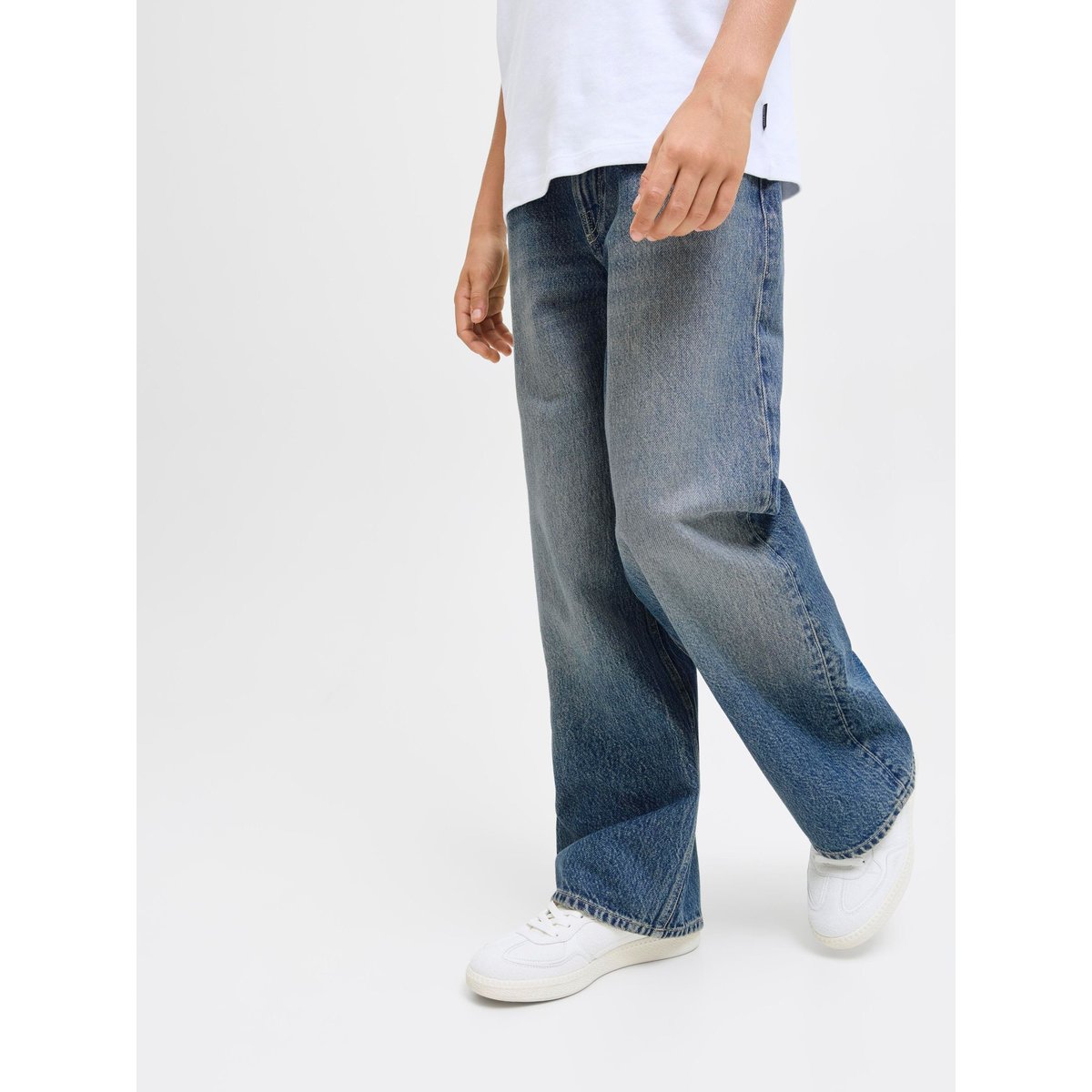 Jean À Coupe Wide blue denim, JACK & JONES JUNIOR