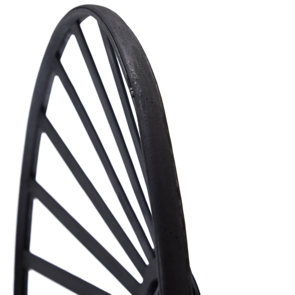 Applique en métal traditionnelle, Evandor noir, LINDBY