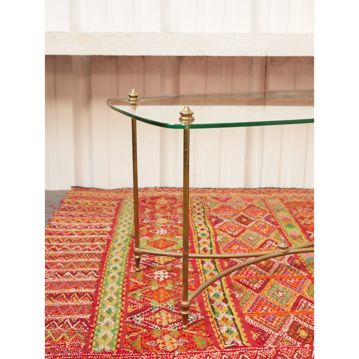 Table basse en verre Léonie N°1070 - Bon état transparent, DEBONGOUT