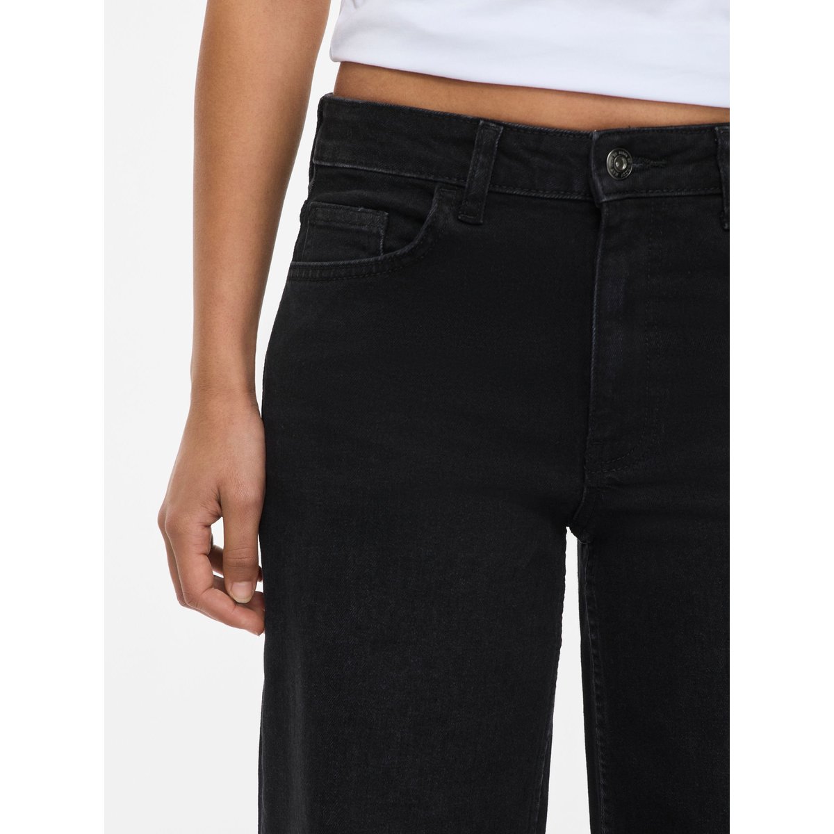Jean Large noir - washed black1, NOISY MAY