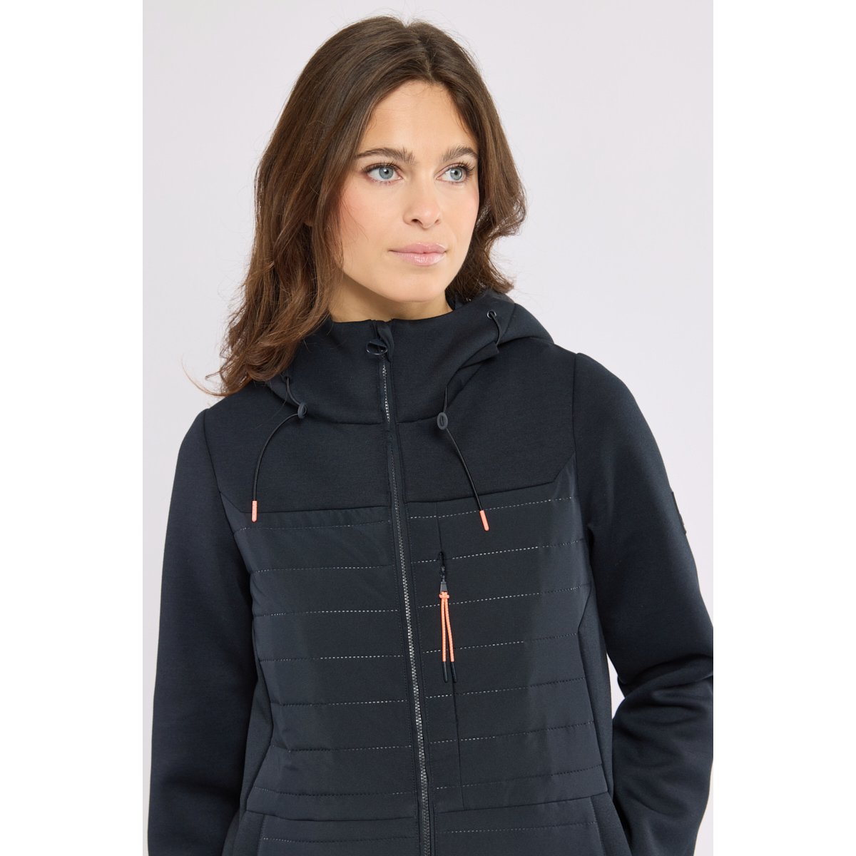 Veste bi-matière MOMBEL marine, BERMUDES