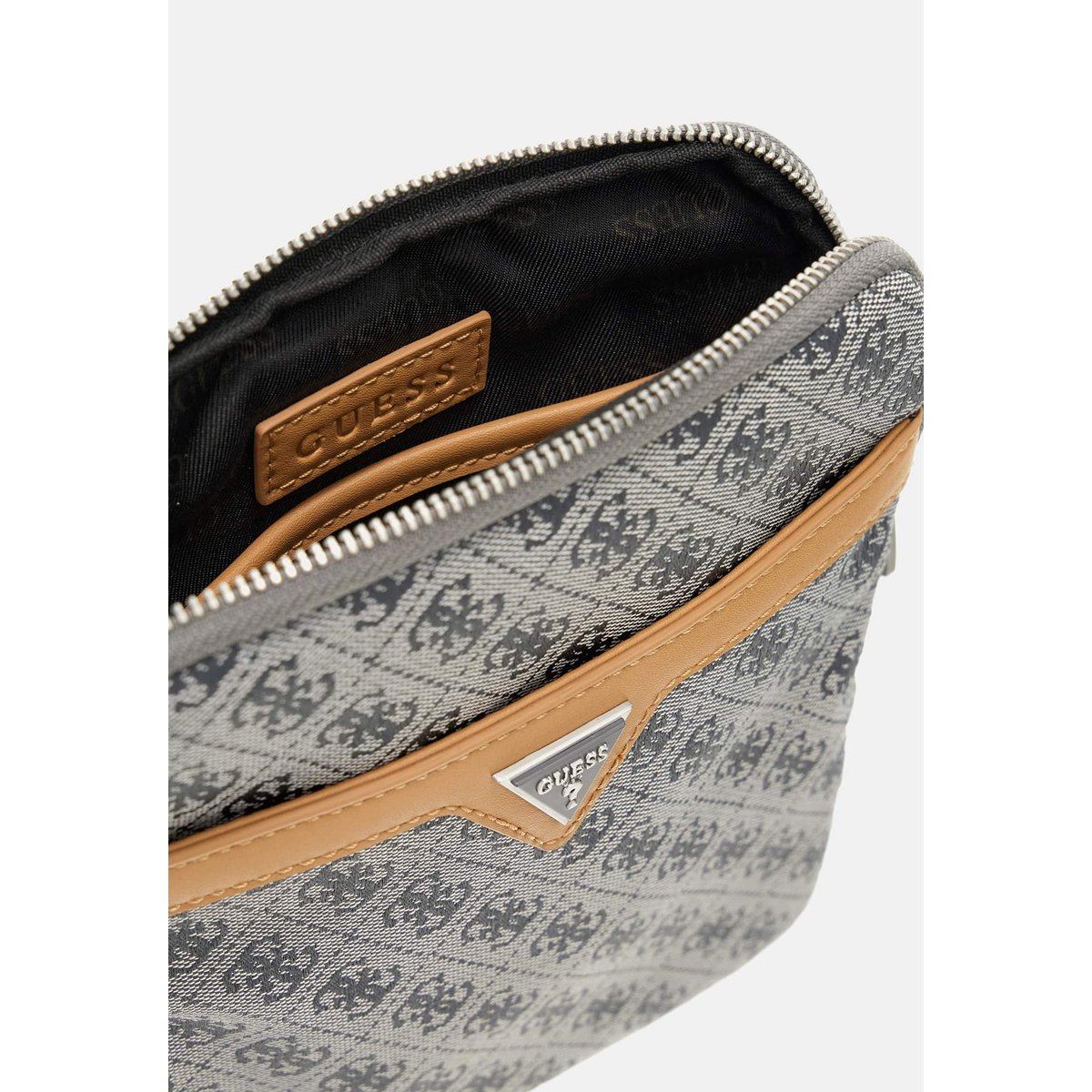 Sac À Bandoulière Milano Logo 4G gris, GUESS
