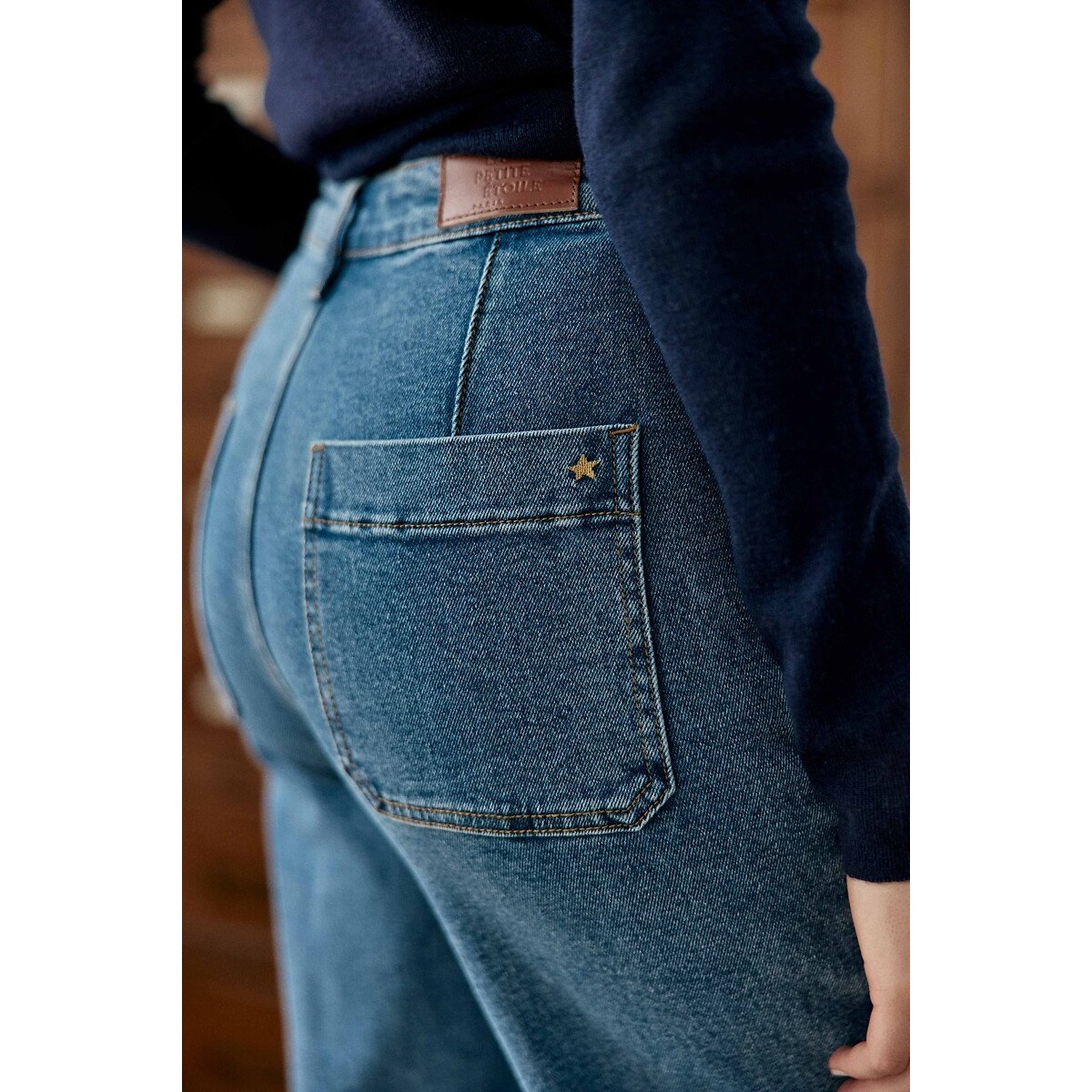Jeans flare, ATLANTYNA medium stone, LA PETITE ETOILE