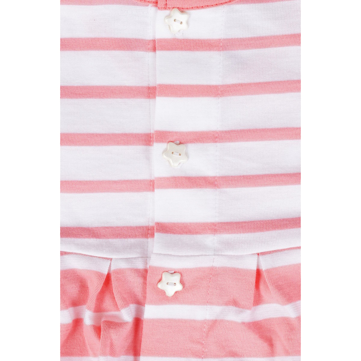 Robe rayée Baby - coton léger dahlia/ blanc, ARMOR-LUX