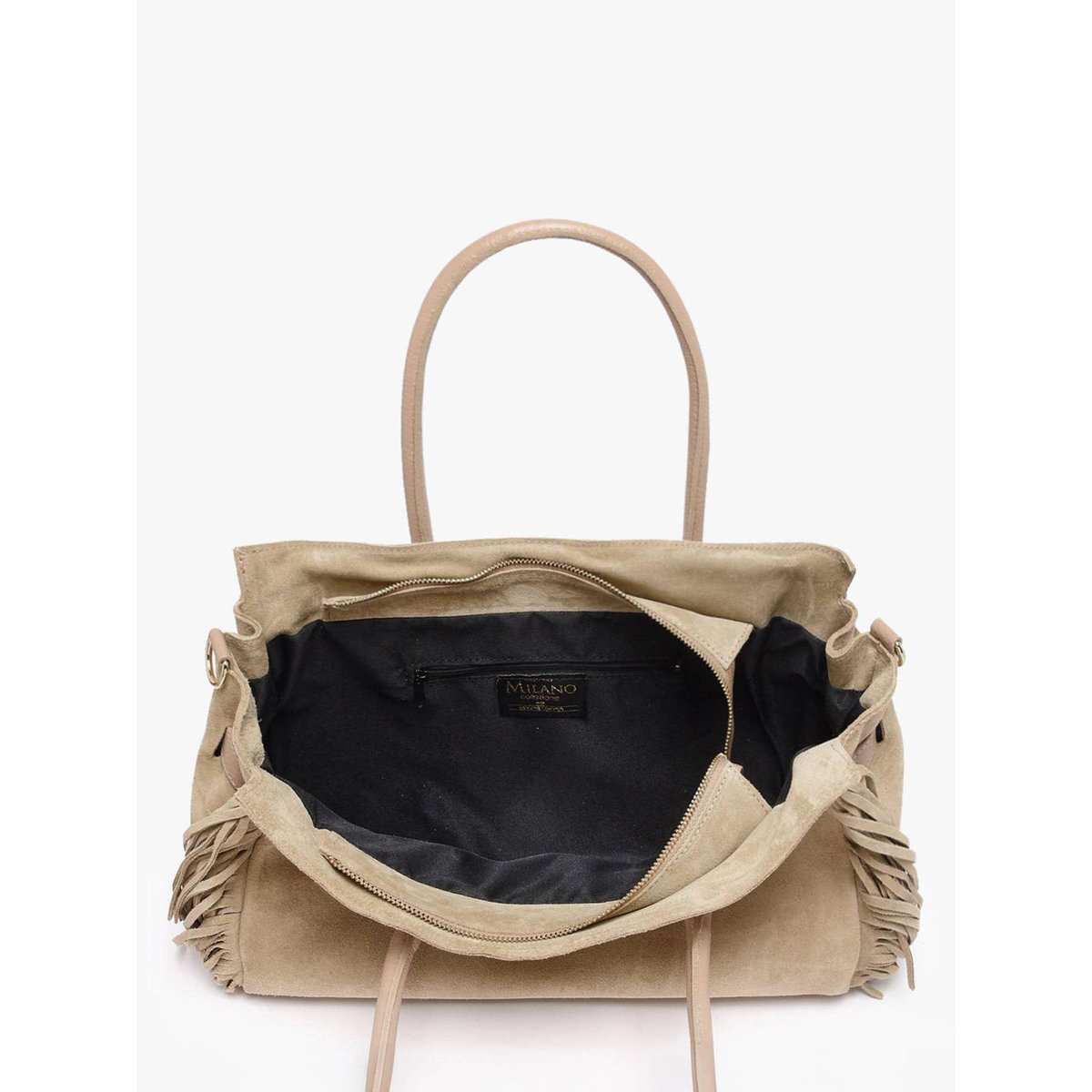 sac porté épaule Velvet cuir larice, MILANO