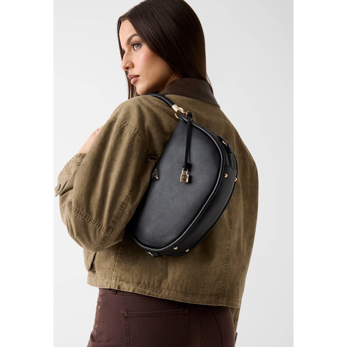 Danya Logo Sac À Dos noir, GUESS