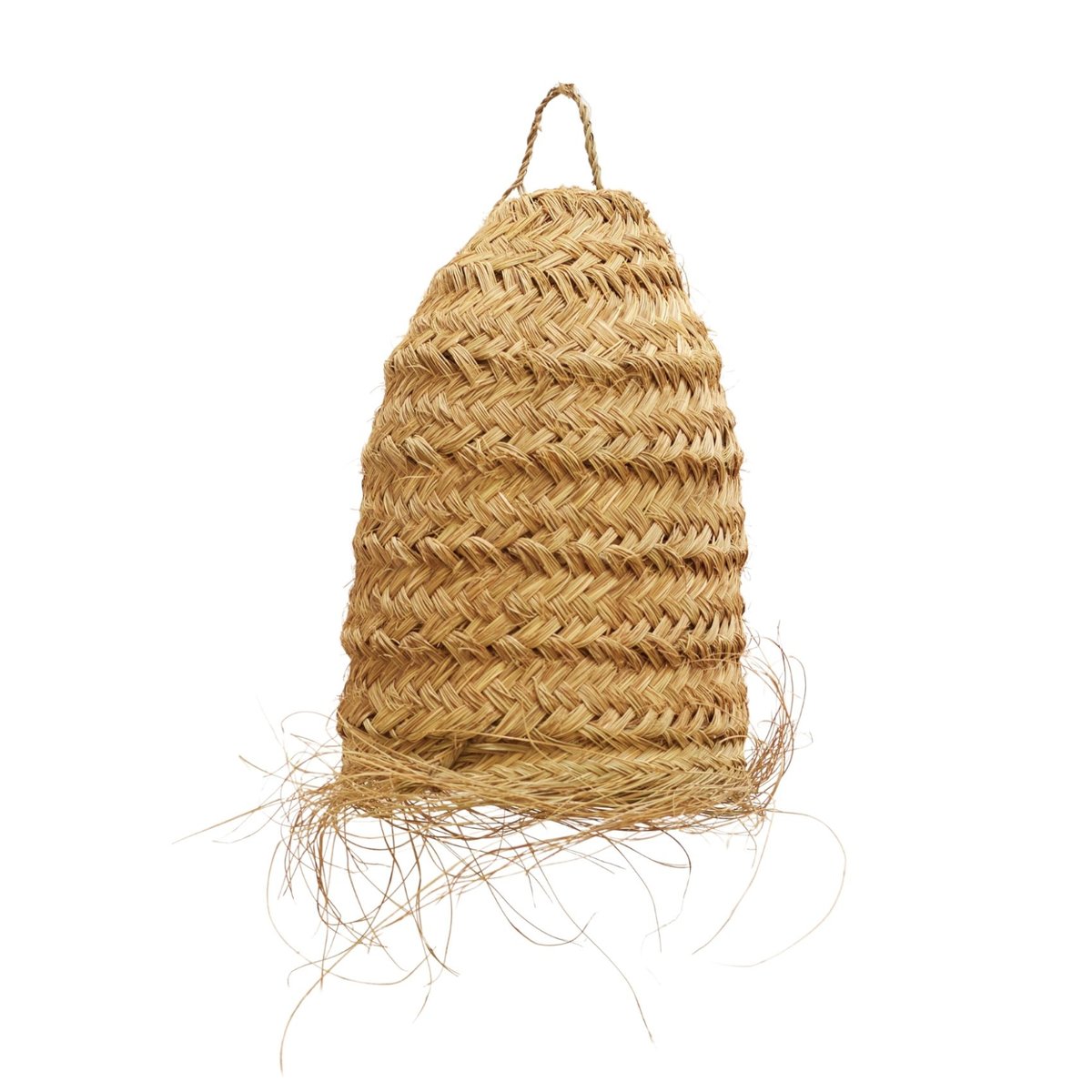 Abat-jour tube fibre de palmier - LOJI naturel, HOME MAISON