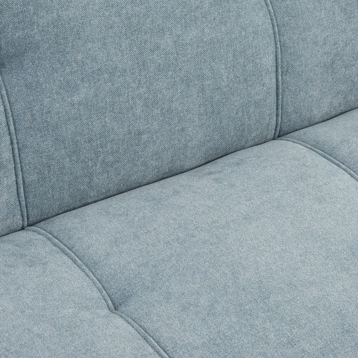 Modulares Tischbankelement, 3-Sitzer, aus feiner Chenille, ANETA blue vintage, LA REDOUTE INTERIEURS