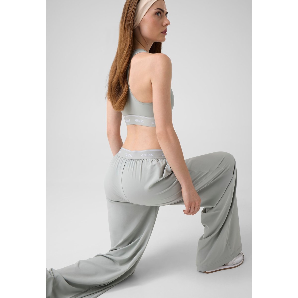 Pantalons De Survêtement À Coupe Décontractée vert, GUESS