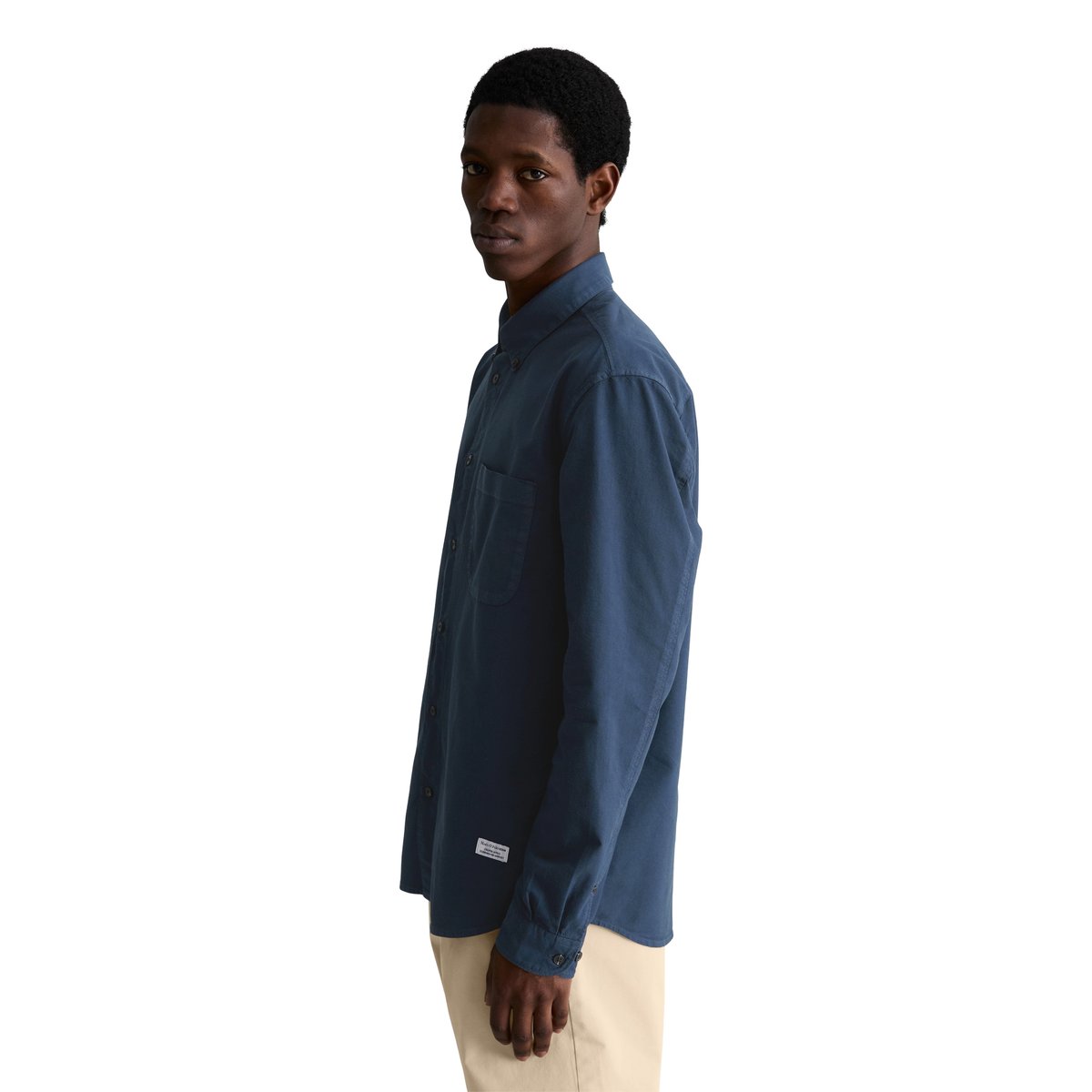 Chemise Oxford régulière en pur coton bio bleu foncé, MARC O’POLO DENIM