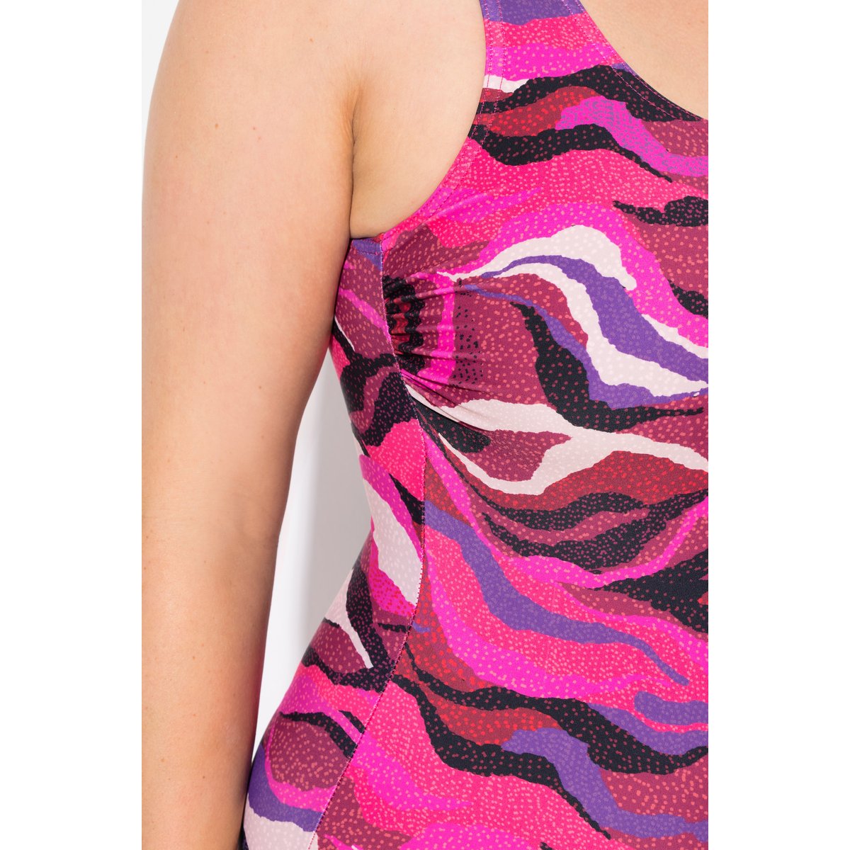 Maillot de bain imprimé violet, ULLA POPKEN