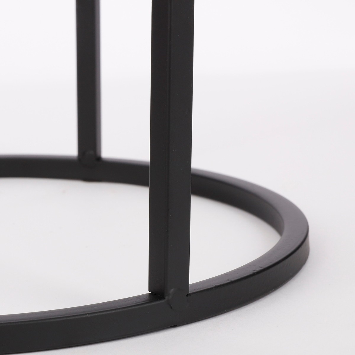 Lot de 3 tables d'appoint H50 cm QUINTY noir, MICA DECORATIONS
