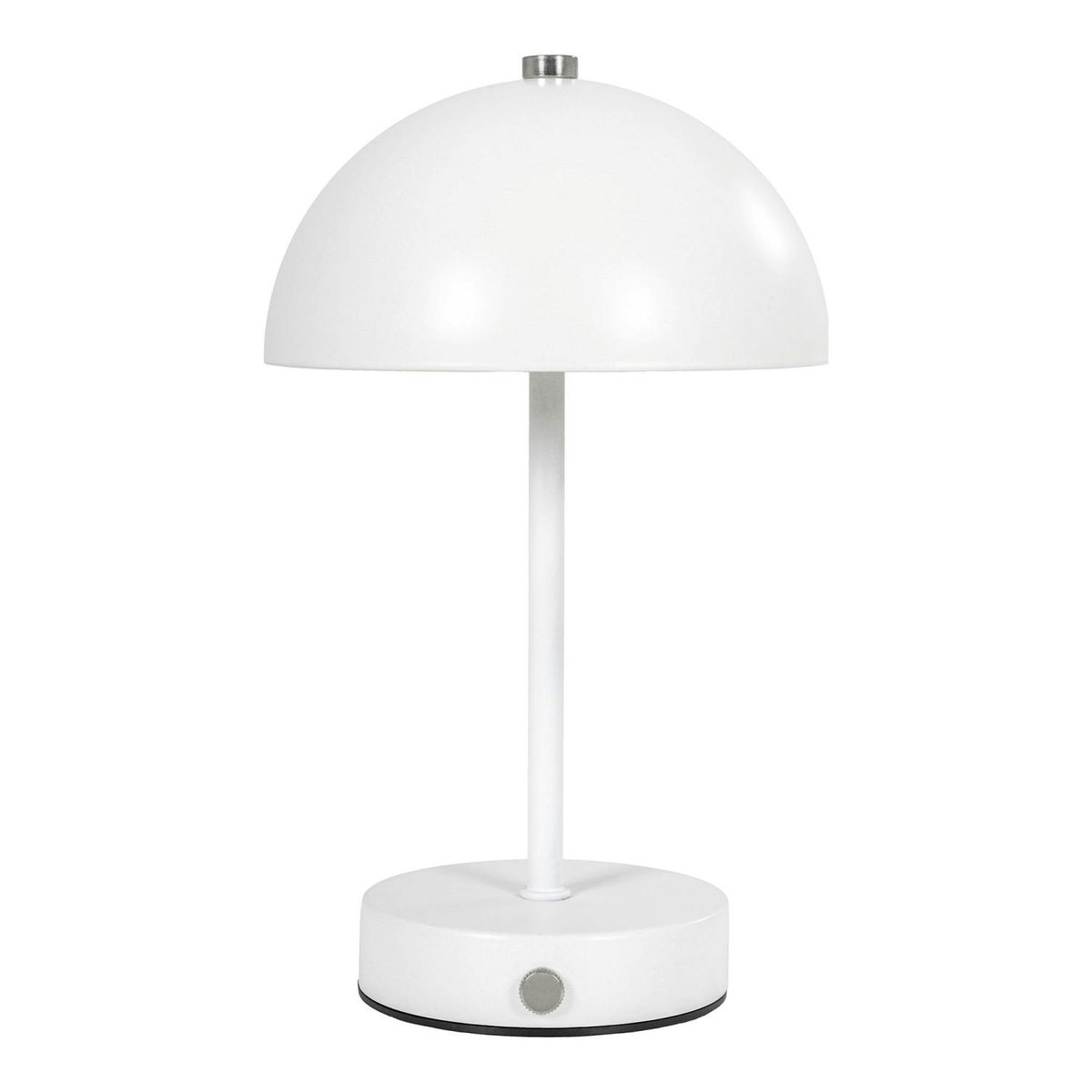 Lampe de table rechargeable en métal SILE blanc, PIER IMPORT