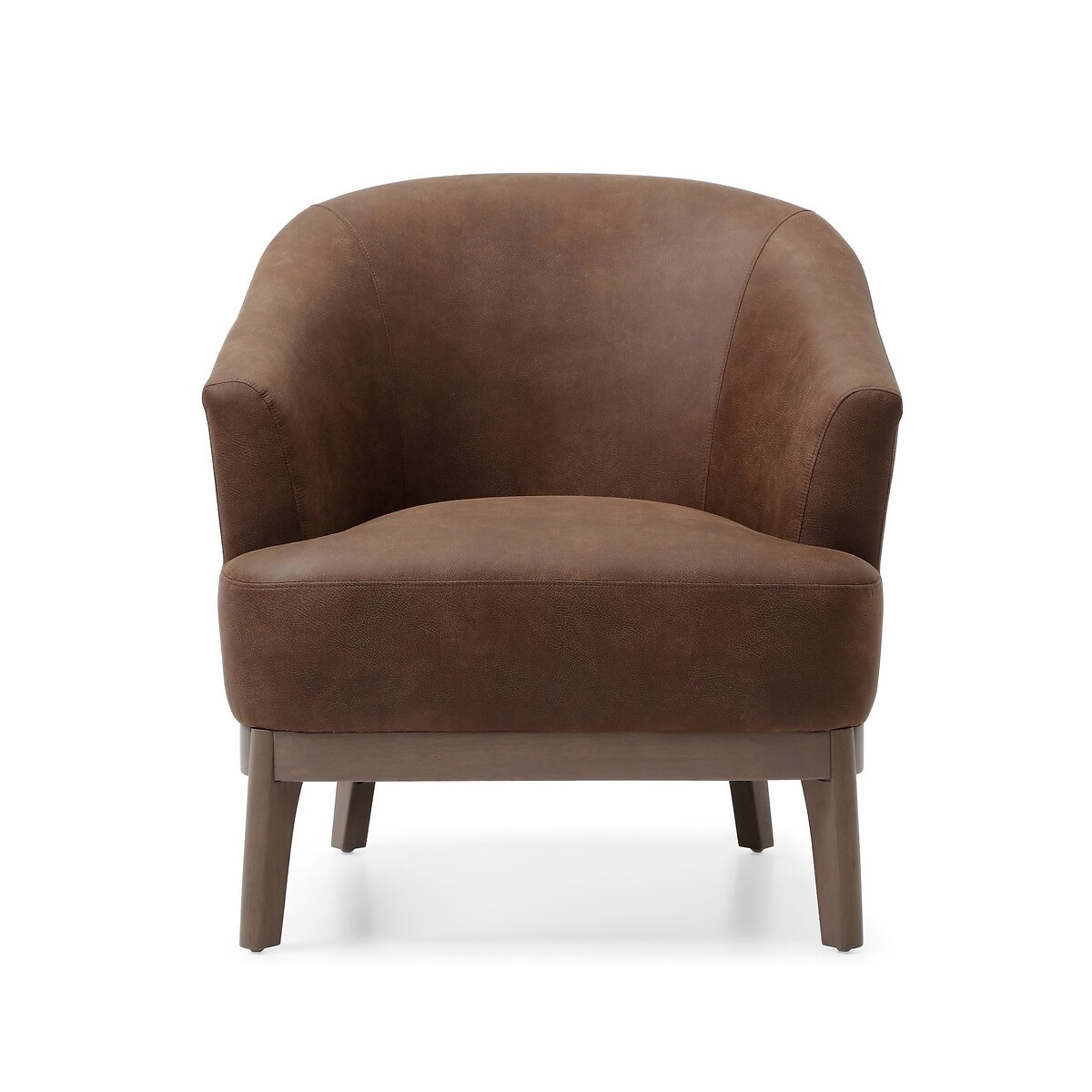 Eliana Faux Leather Tub Chair brown , ÉDITÉ