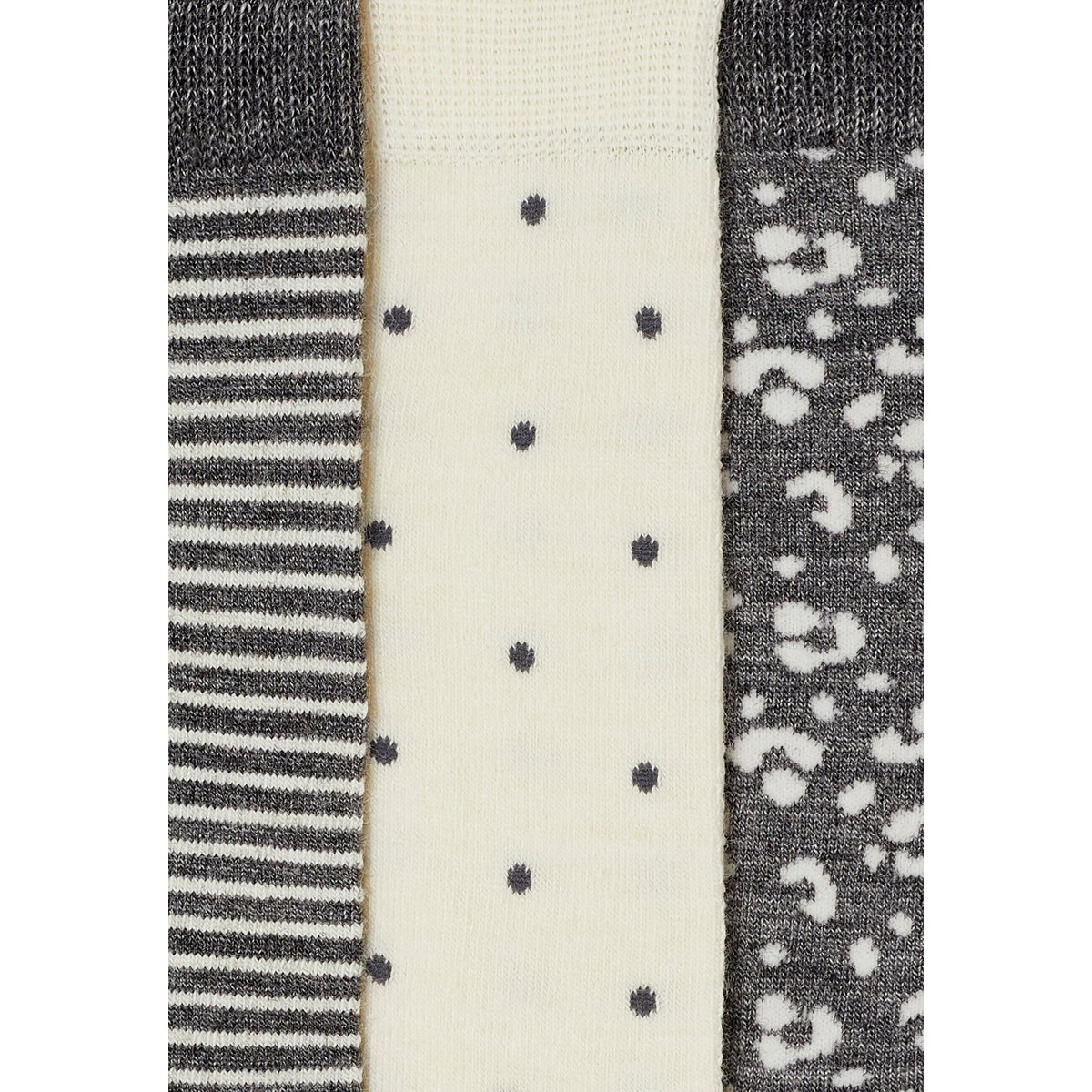 Paires de chaussettes fantaisie thermolactyl - Lot de 3 lot gris, DAMART
