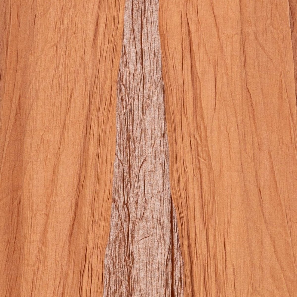 Ciel de lit double gaze de coton noisette orange, ATMOSPHERA