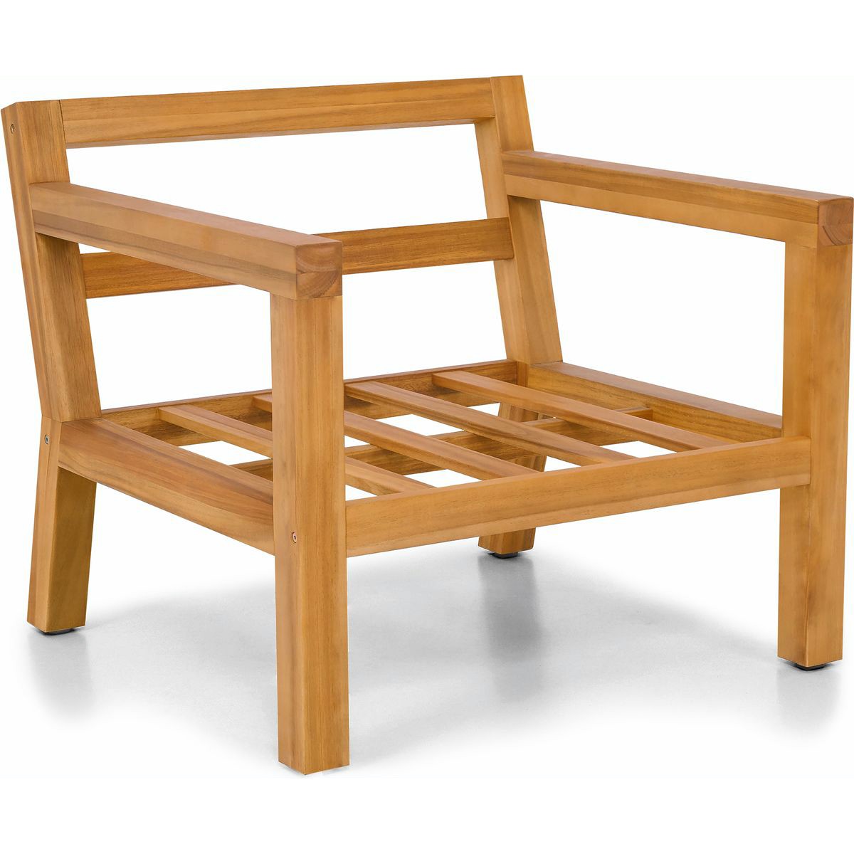 Fauteuil de jardin en bois FSC - PALAU gris chiné, HOMIFAB