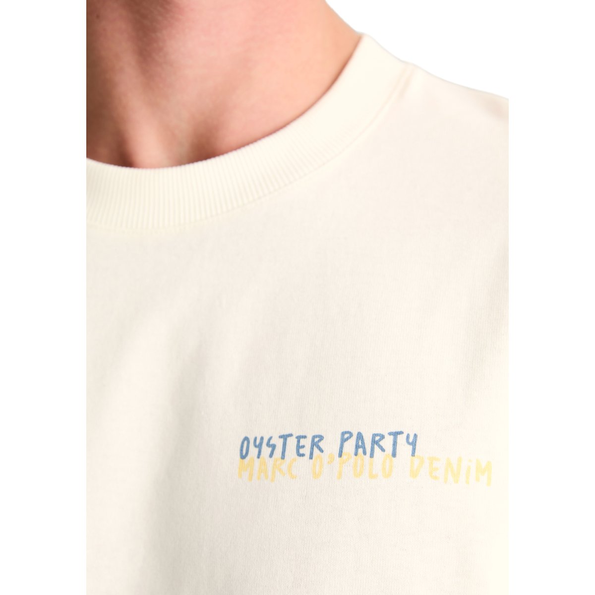 T-shirt Crayfish Capsule avec impression dans le dos blanc, MARC O’POLO DENIM