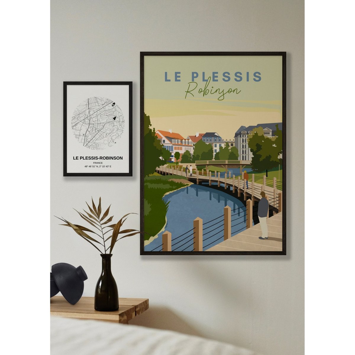 Affiche ville Le Plessis-Robinson blanc, L'AFFICHERIE