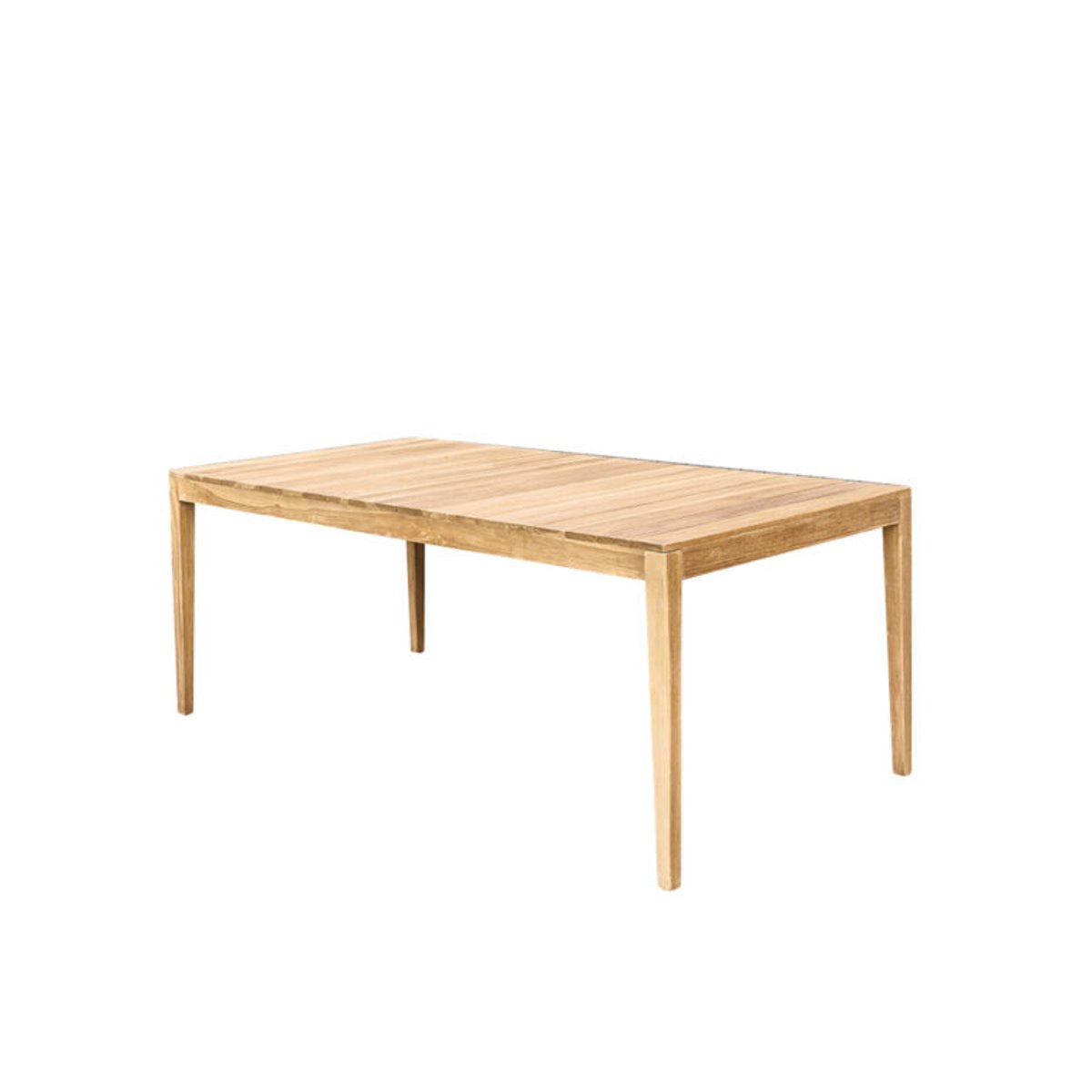 Ensemble teck massif, 8 fauteuils CALVI naturel et cordage beige, WILSA GARDEN