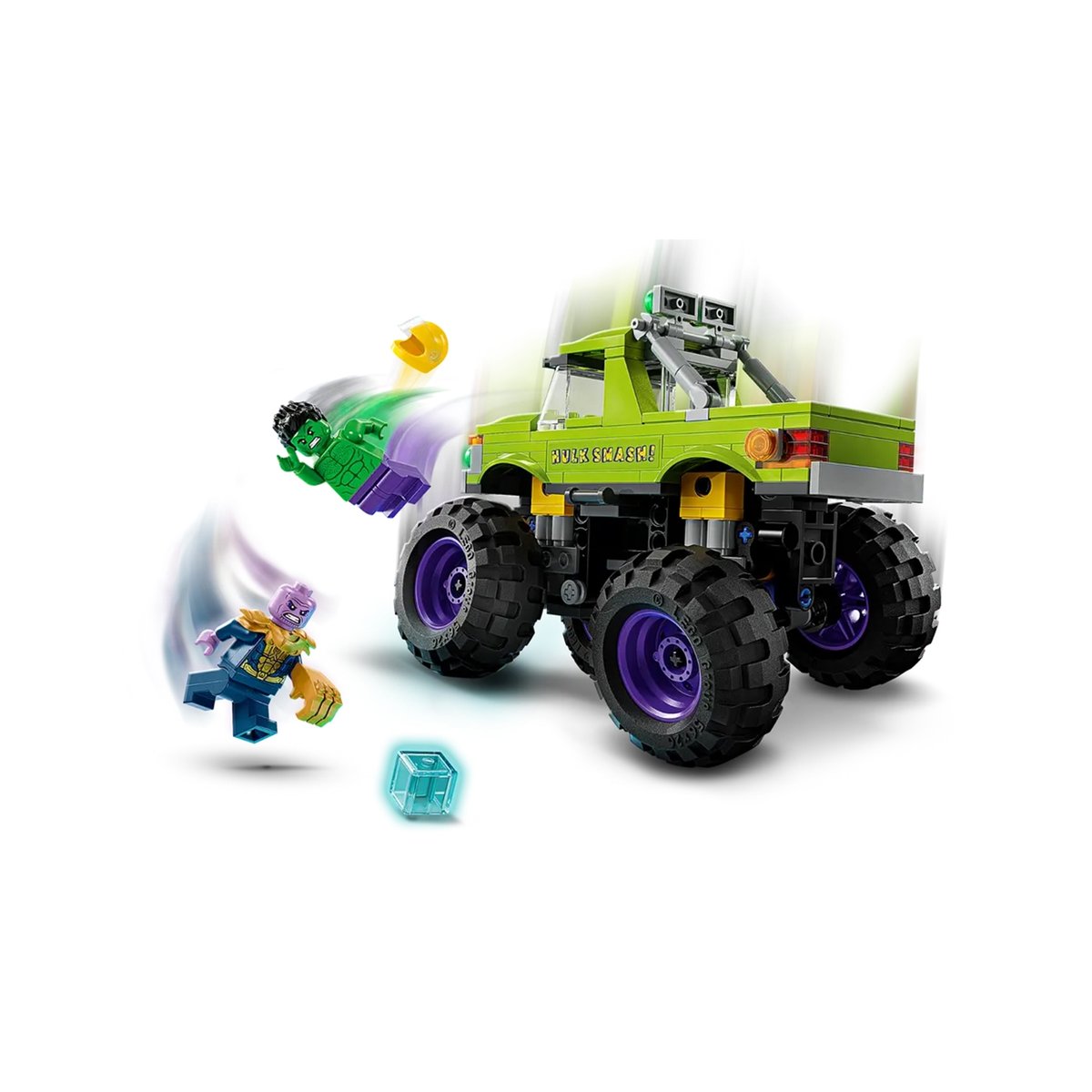 Le tout-terrain de Hulk contre Thanos multicolore, LEGO
