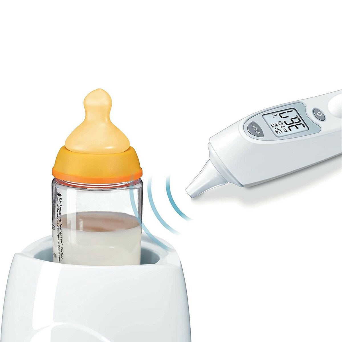 Thermomètre médical auriculaire FT 58 blanc, BEURER