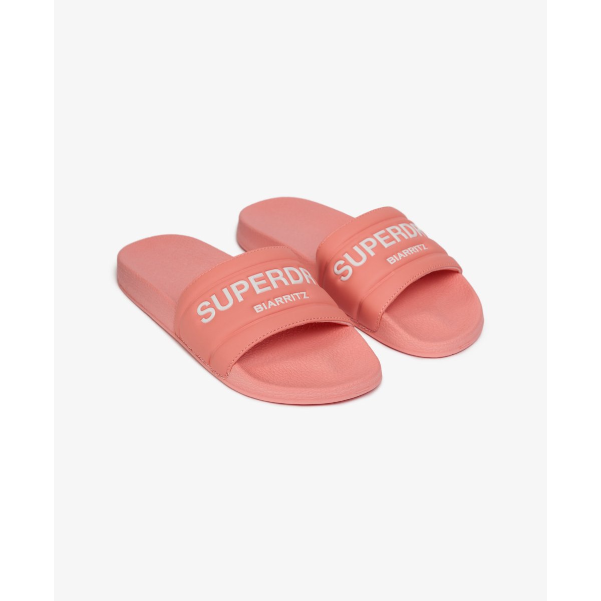 Claquettes de Piscine Destination rose ambre pêche, SUPERDRY