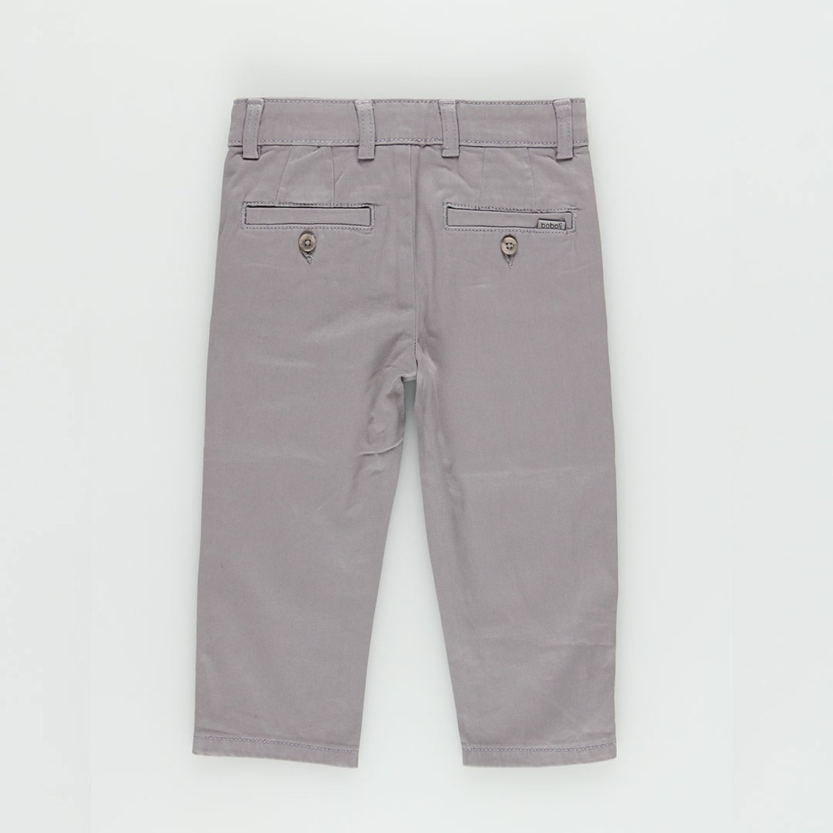 Pantalon garçon satiné élastique gris, BOBOLI
