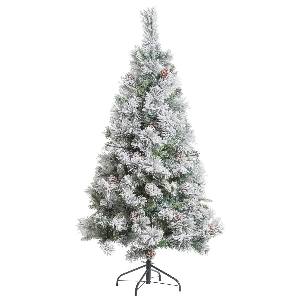 Sapin floqué Minnesota 240 cm vert, FEERIC LIGHTS & CHRISTMAS