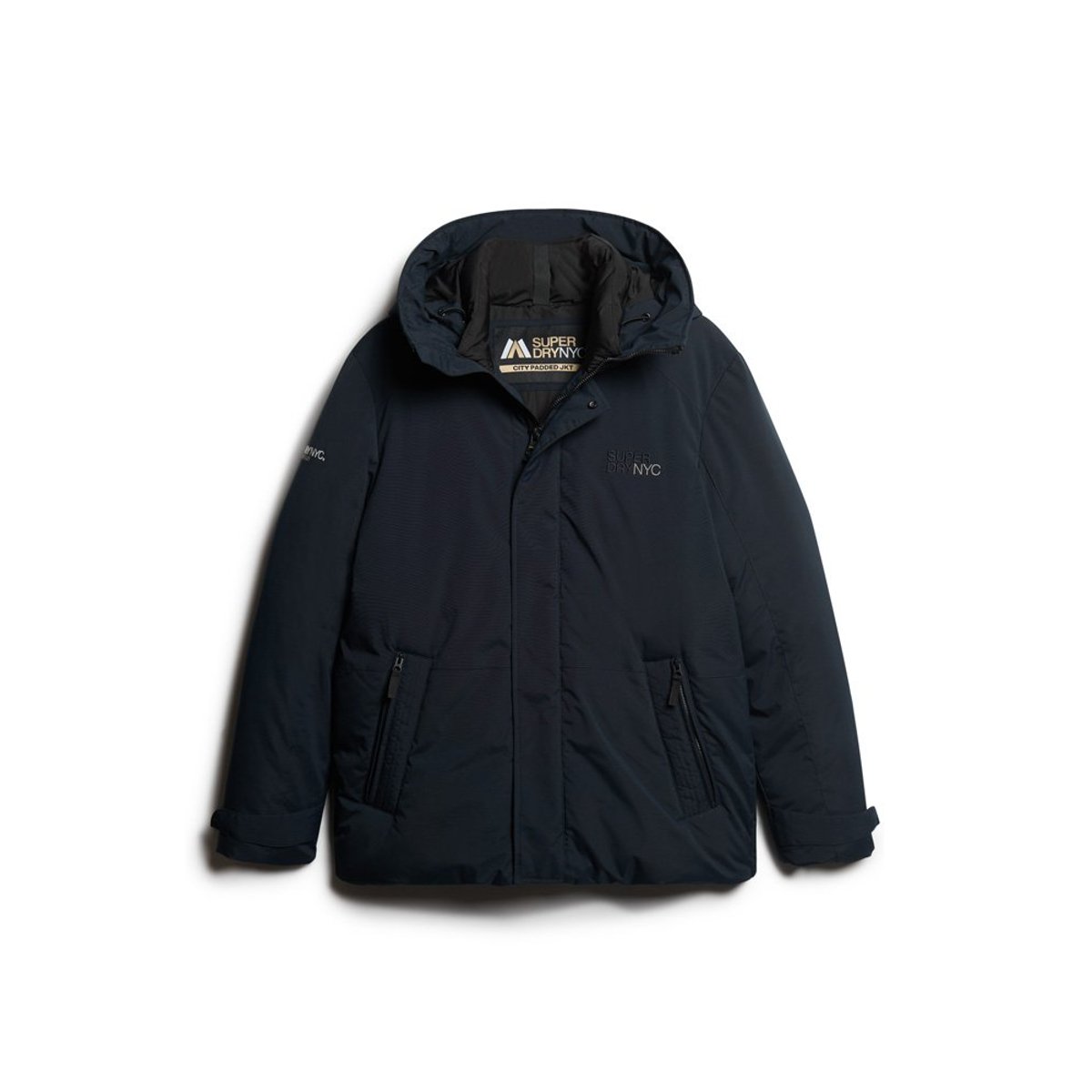 Parka matelassée à capuche City Wind bleu marine éclipse, SUPERDRY
