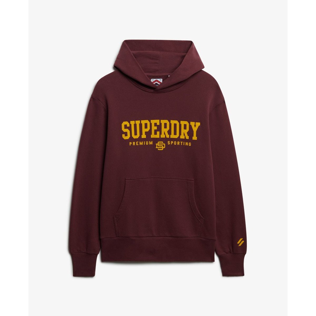 Sweat à capuche Core Sport rouge porto, SUPERDRY
