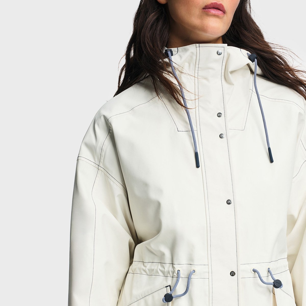 Parka courte à taille réglable MTD® ecru, AIGLE