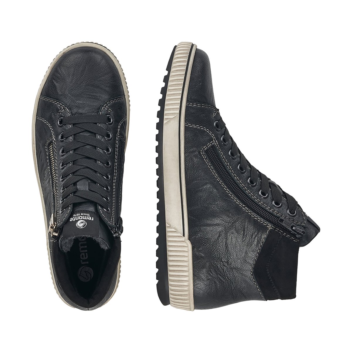 Basket Montante Cuir Ottawa noir, REMONTE