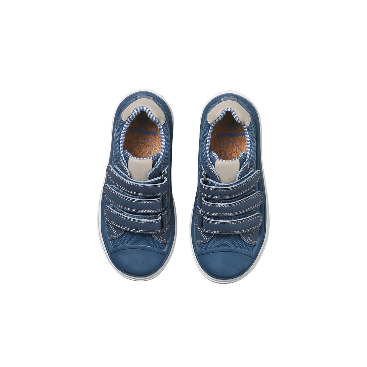 Baskets scratchées collection maternelle bleu, VERTBAUDET