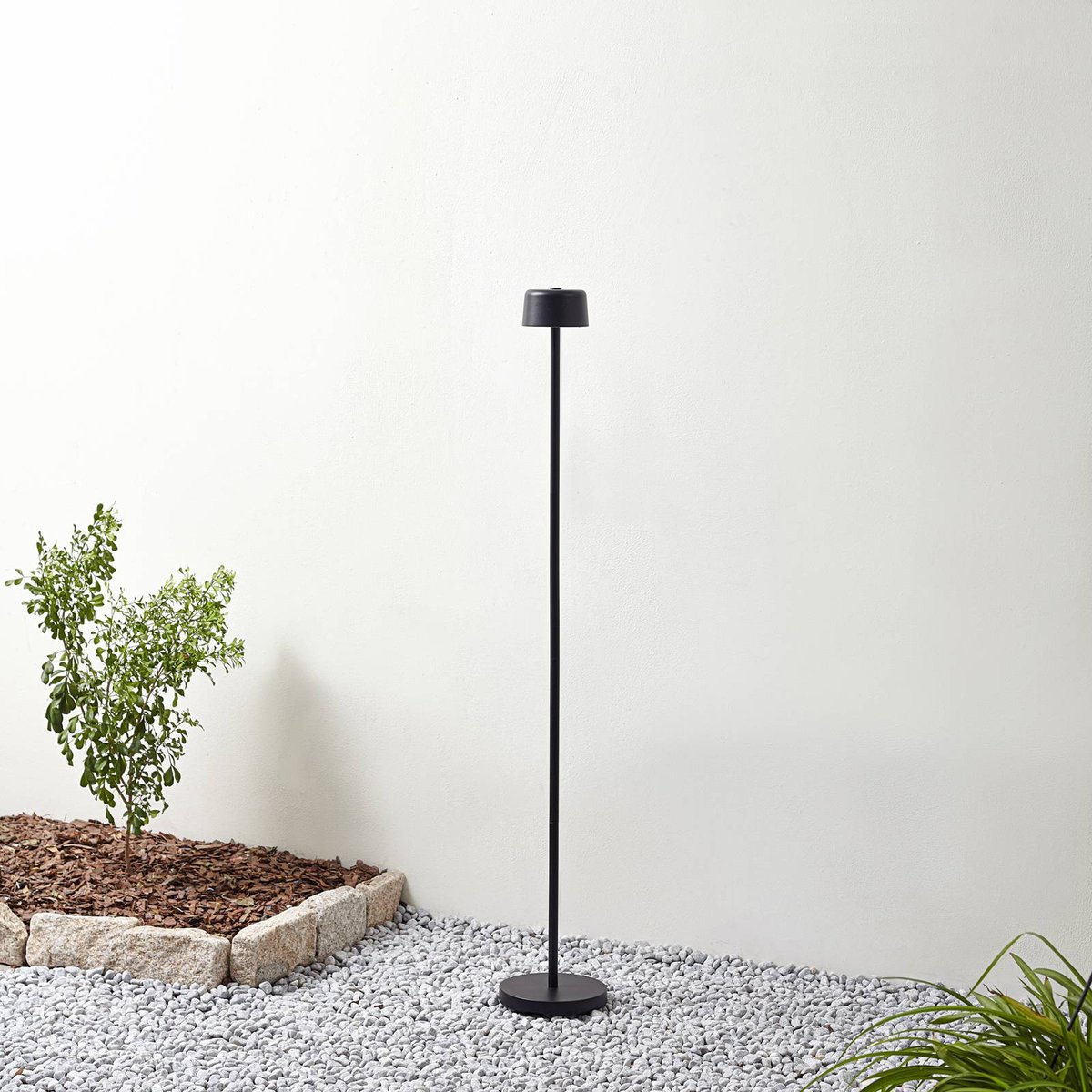 Luminaire de terrasse en aluminium moderneLED noir, LINDBY