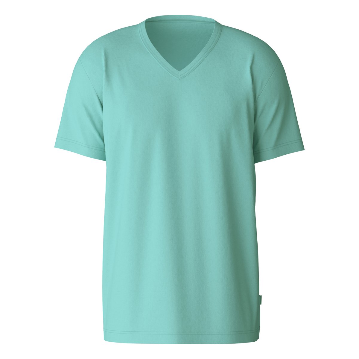 T-Shirt manches courtes Coton RMX SLEEP LEISURE aqua blanchi, CALIDA