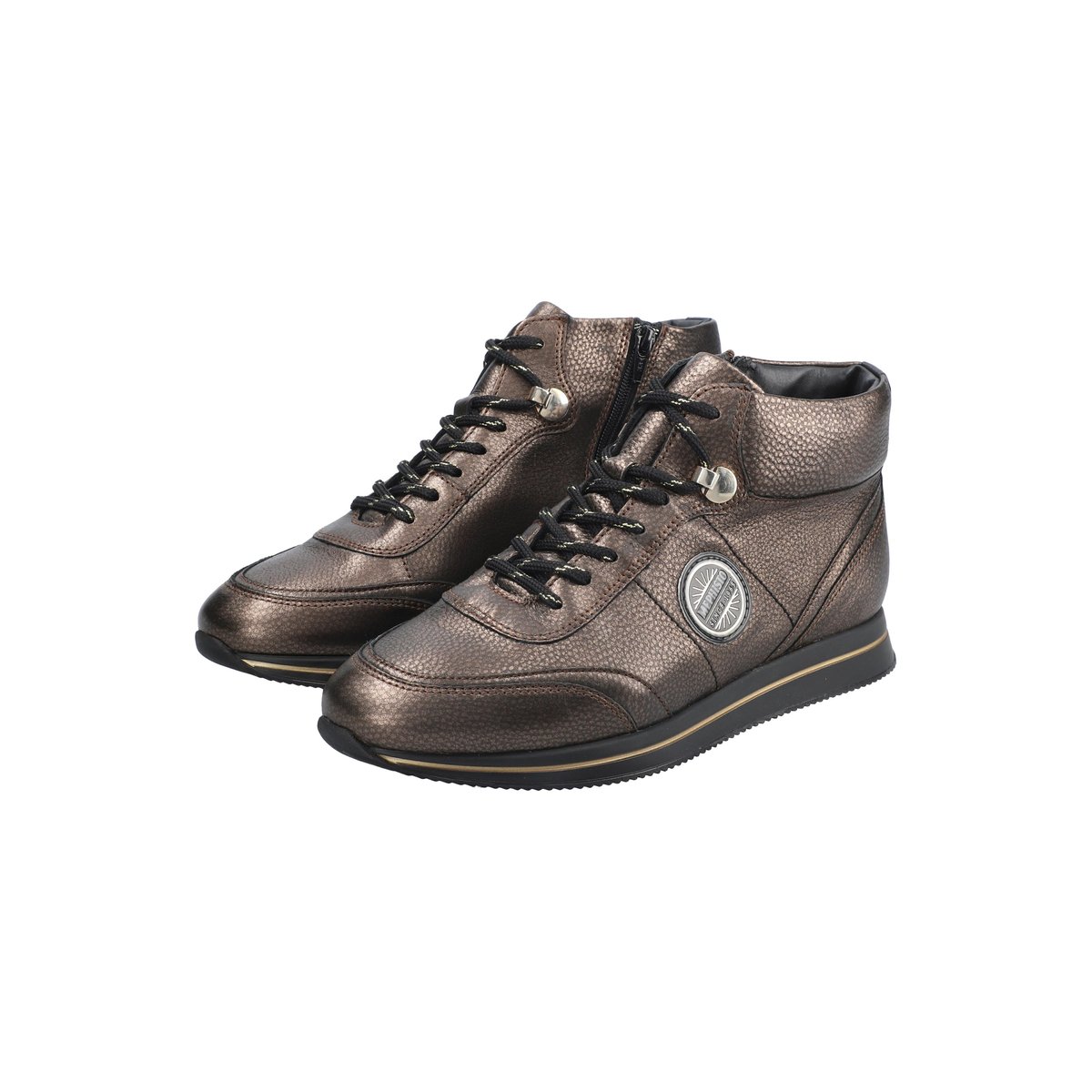 Baskets en cuir LOLY noisette p5140, MEPHISTO