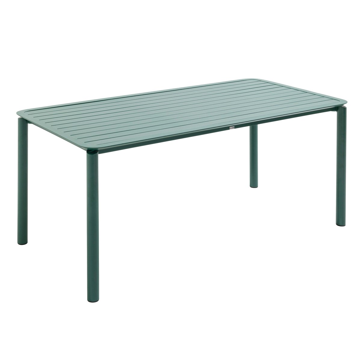 Salon de jardin table et 8 chaises en aluminium, ALMADA vert foncé, OVIALA