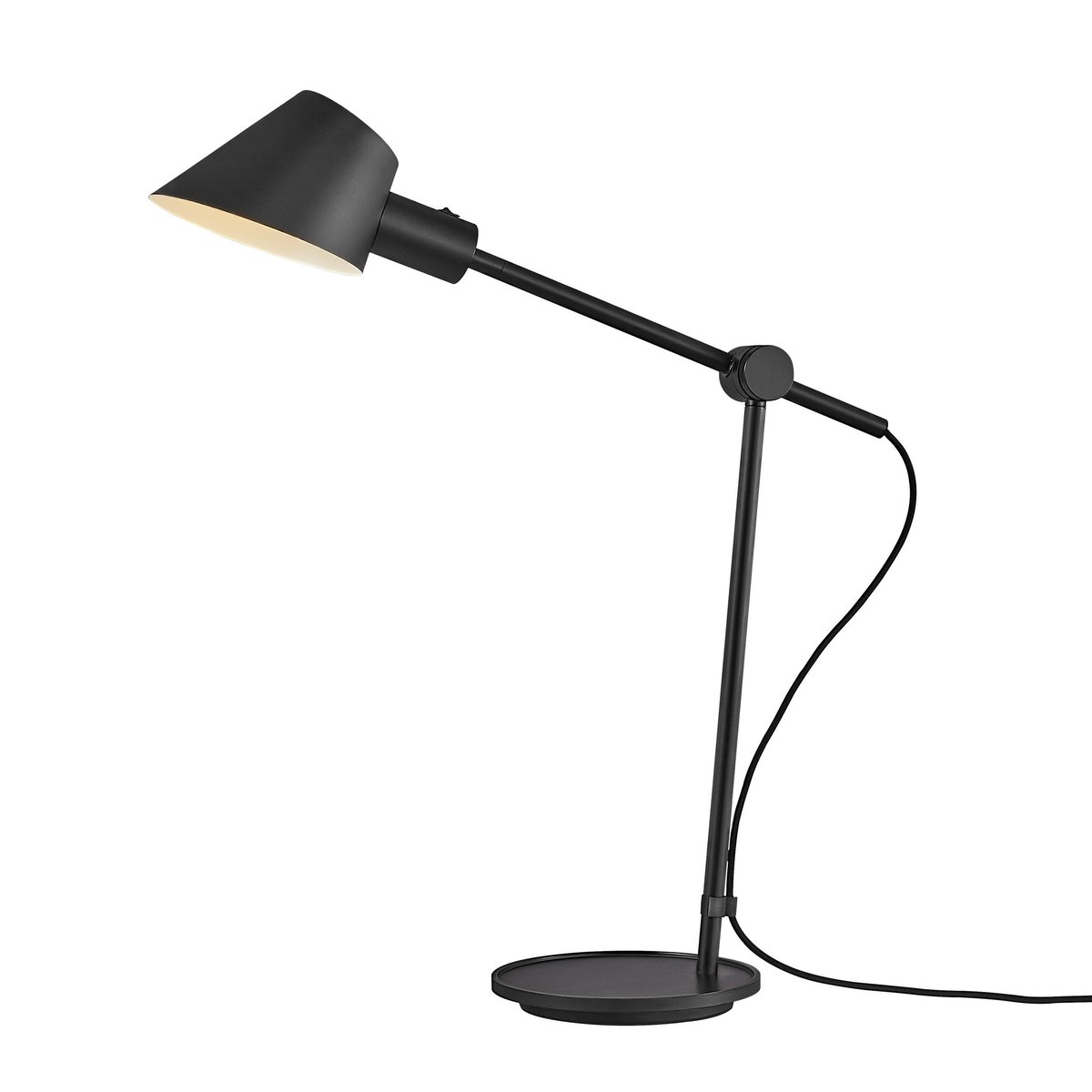 Lampe à poser ou lampe de bureau en métal, STAY noir, DESIGN FOR THE PEOPLE
