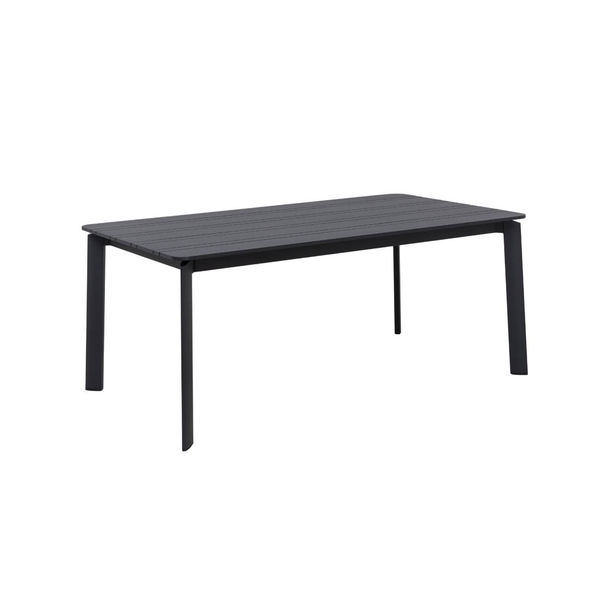 Table de jardin en aluminium KAÏA gris, MADE IN MEUBLES