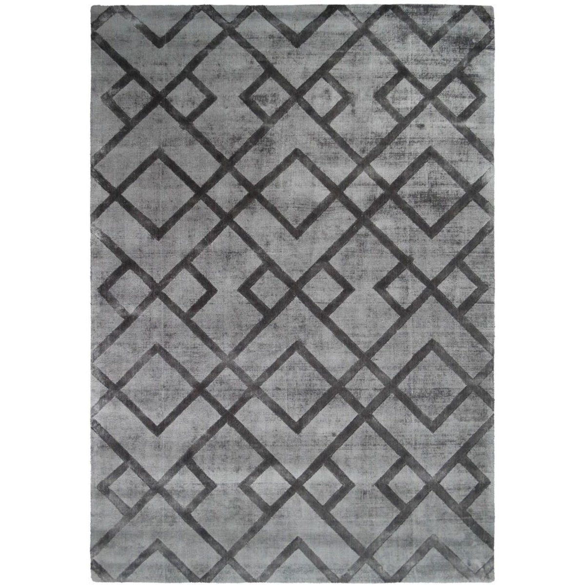 Tapis en viscose fait main, PRESTIGE gris, ARTE ESPINA