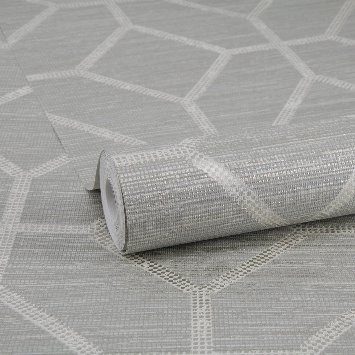 Papier peint Geo Texture gris, SUBLIME