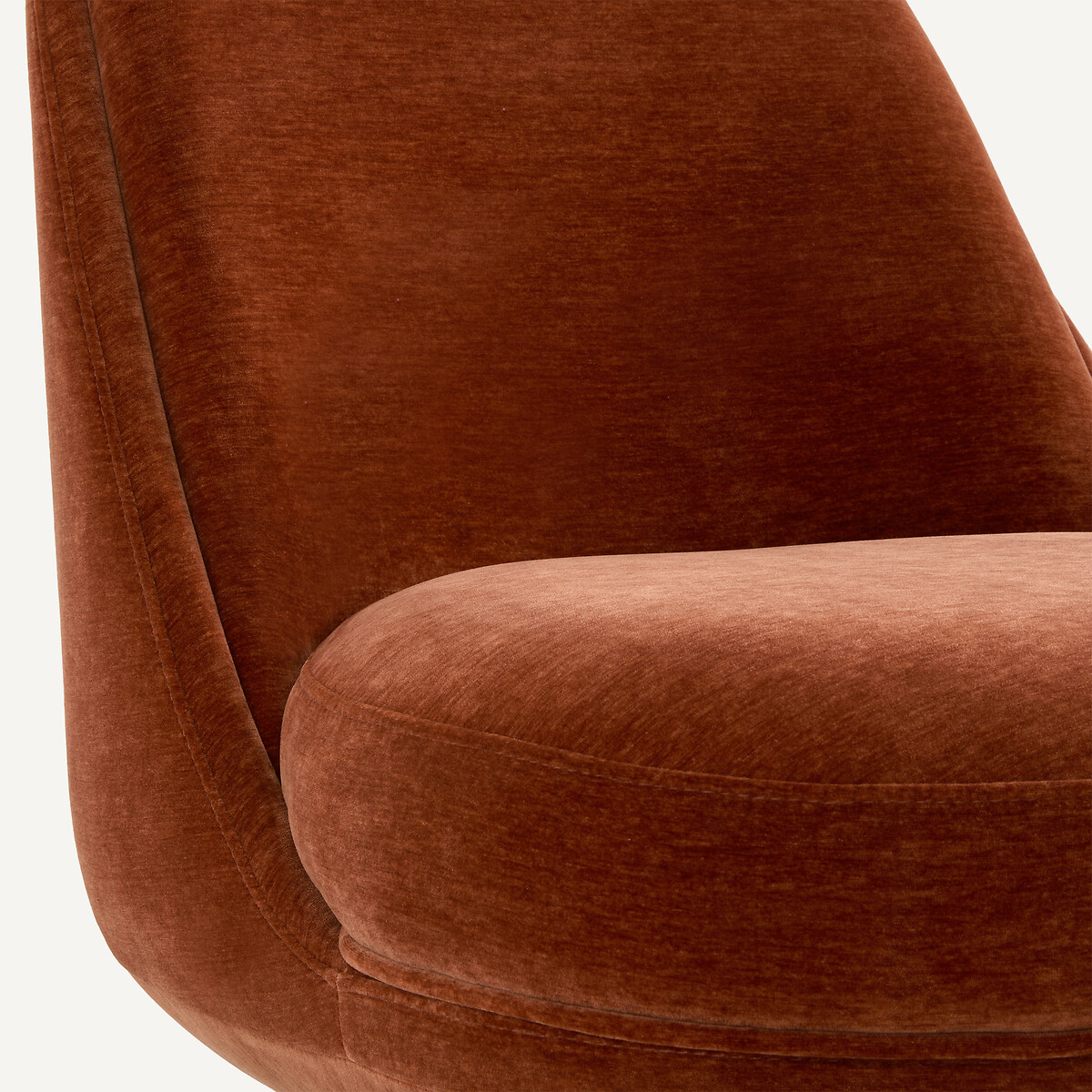 Sillón giratorio de terciopelo, SETTANTO arcilla, AM.PM
