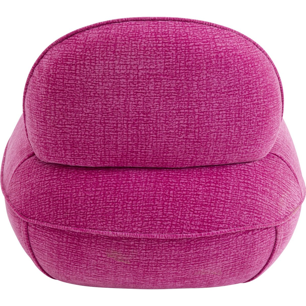Fauteuil en polyester texturé, KUMO fuchsia, KARE DESIGN
