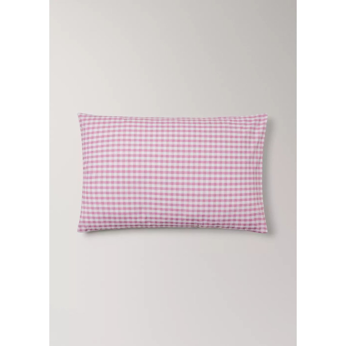 Taie d'oreiller coton carreaux vichy 50x75 cm rose, MANGO HOME