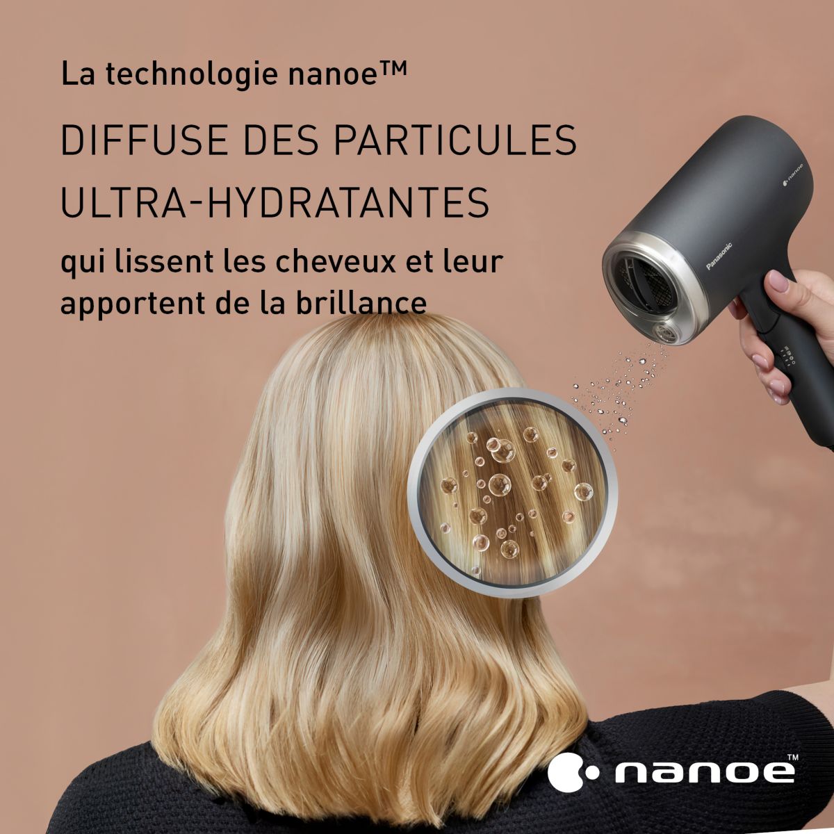 Sèche cheveux EH-NA7N-K825 noir, PANASONIC