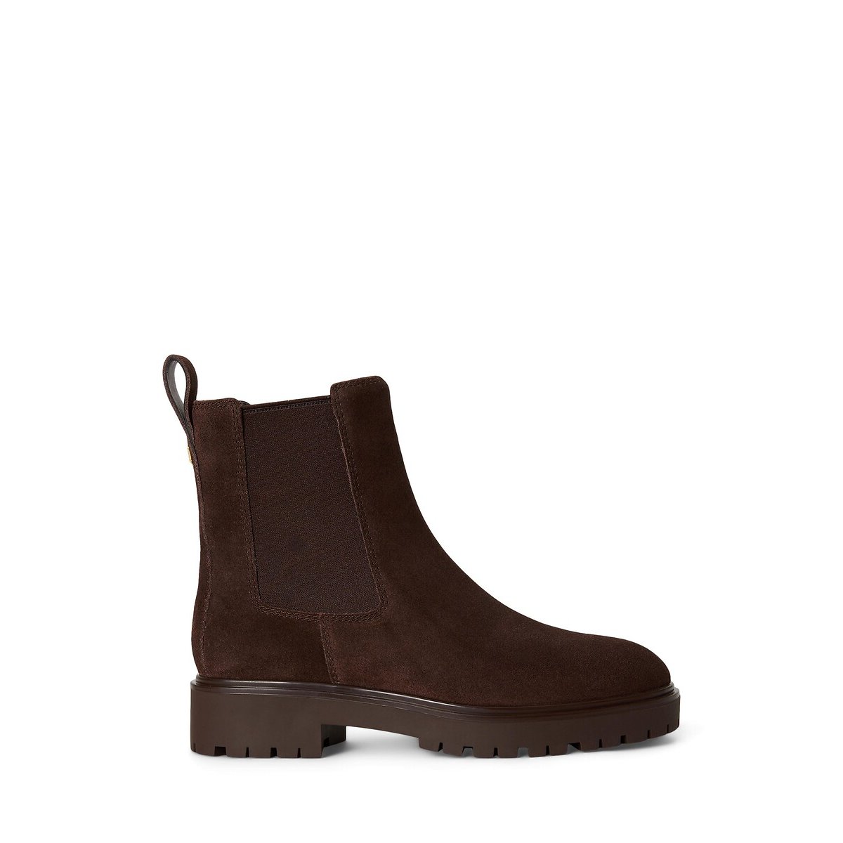 Bottines chelsea en cuir suède, ALLYSON marron foncé, LAUREN RALPH LAUREN