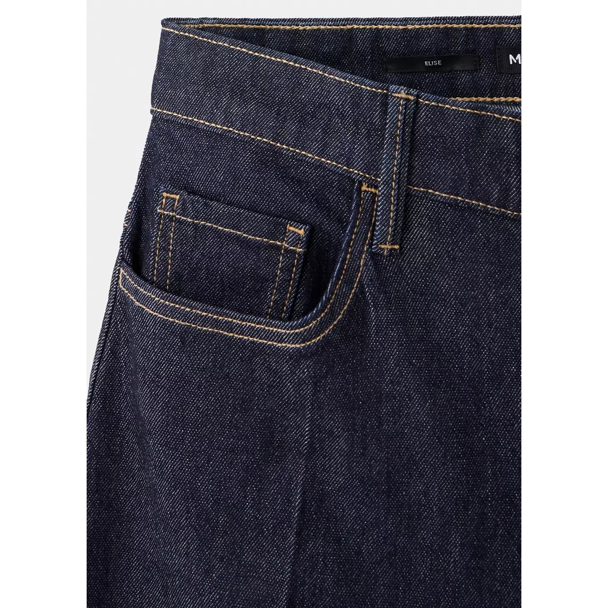 Jean taille haute wideleg bleu, MANGO